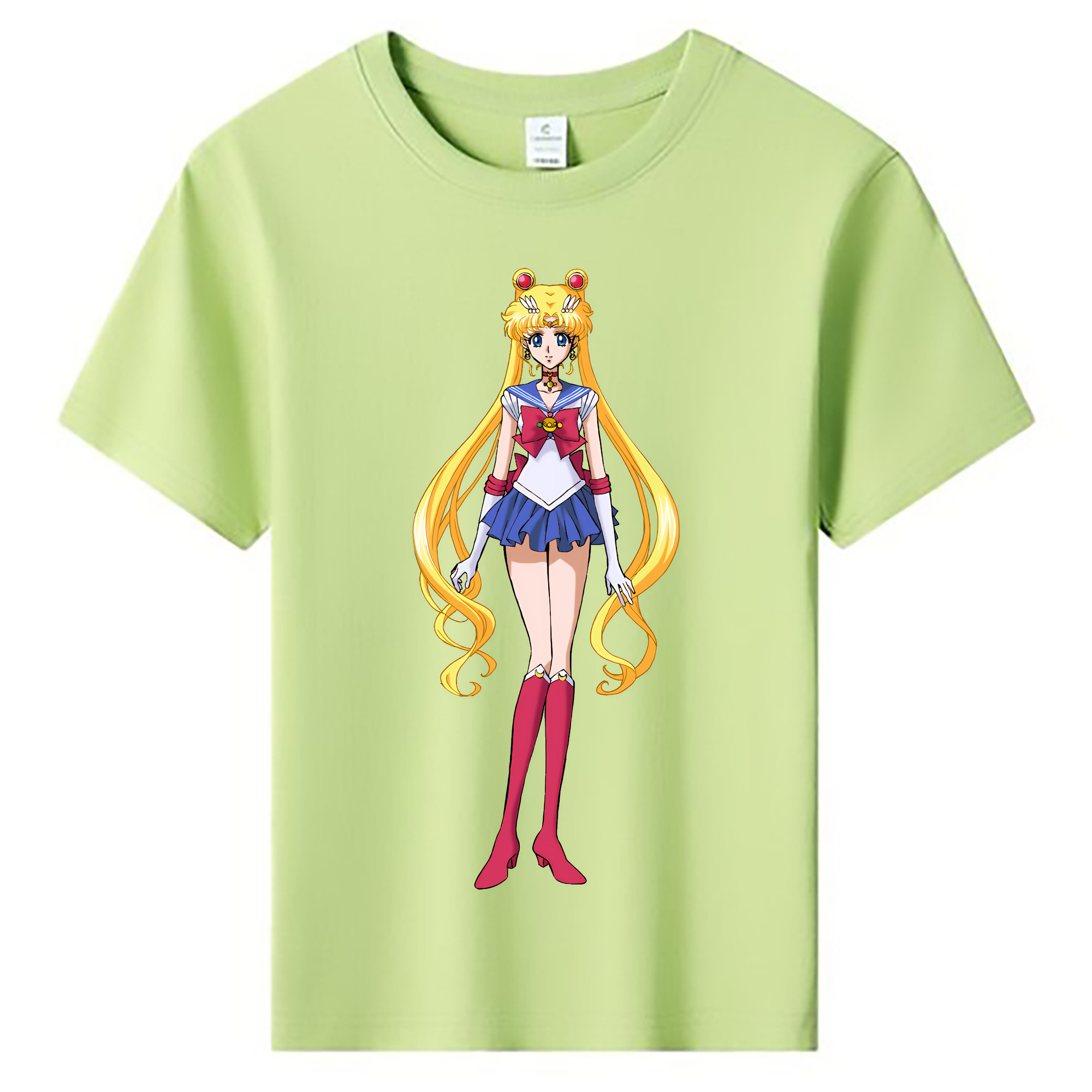 （画像用） 美少女戦士セーラームーン 月野 うさぎ つきの うさぎ Sailor Moon Tsukino Usagi 綿100％キッズTシャツ（フロントプリント）